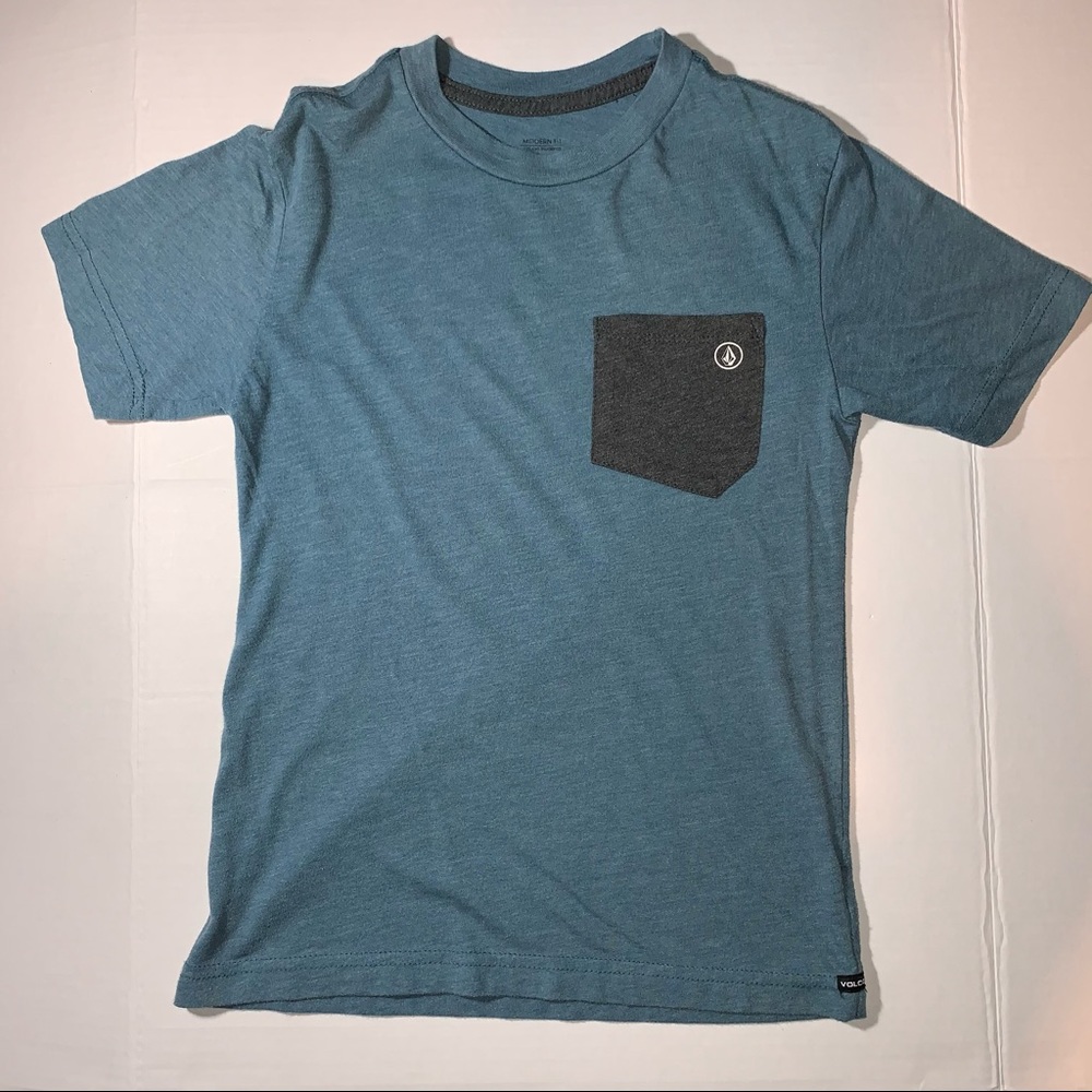 Volcom Modern Fit Pocket |Crewneck T Shirt  Size S